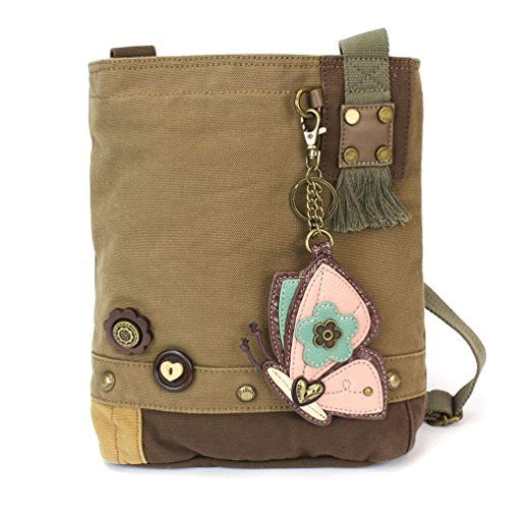 Chala Patch Crossbody Bag - Butterfly - Olive