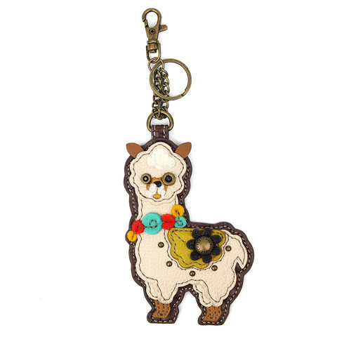 Chala Decorative Purse Charm, Key fob, coin purse - (Llama)