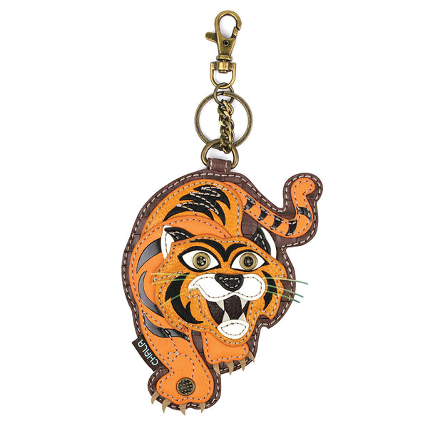 Chala Decorative Purse Charm, Key fob, Coin Purse - Tiger