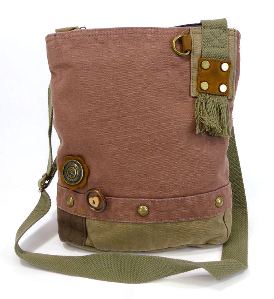Chala Patch Crossbody Messenger Bag (6 colors option) + Detachable Metal Keychain (Fox) - Animal-Bags.com